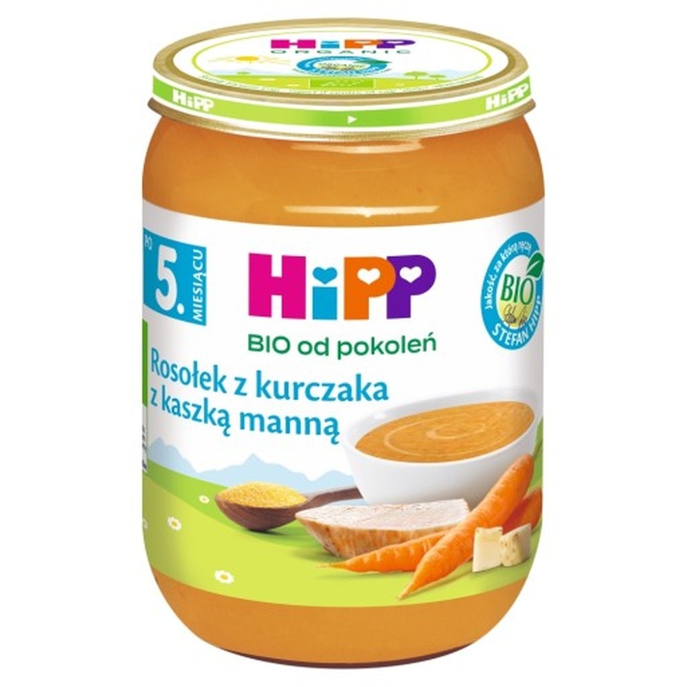 HiPP Chicken Broth with Semolina Organic - delicate meal for your baby