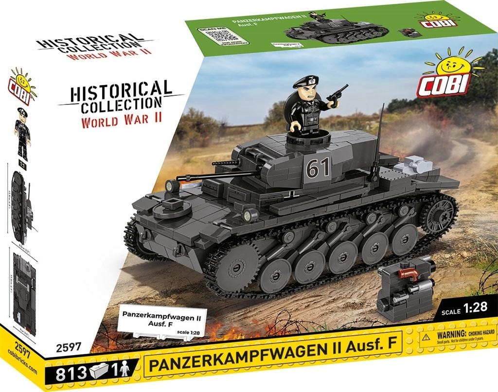 Cobi Historical Collection Panzerkampfwagen II Ausf. F - Build your tank!