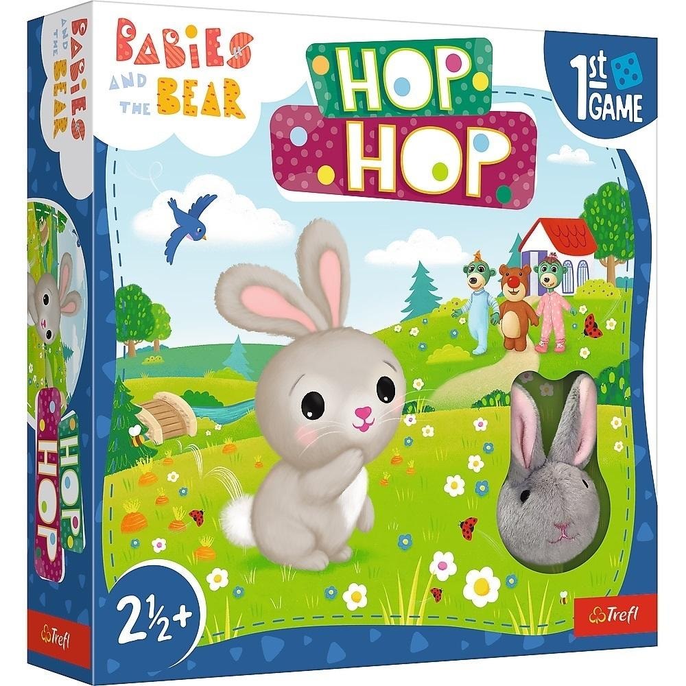 Trefl Hop Hop! Bobaski and Bear - Board game for children - perfect as a gift