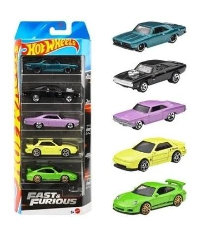 Hot Wheels Fast & Furious - 5-Pack Toy Cars - The Fast and the Furious