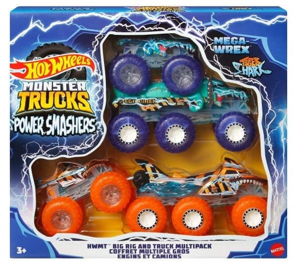 Hot Wheels Monster Trucks Multipack - 4 vehicles for young motorsport fans