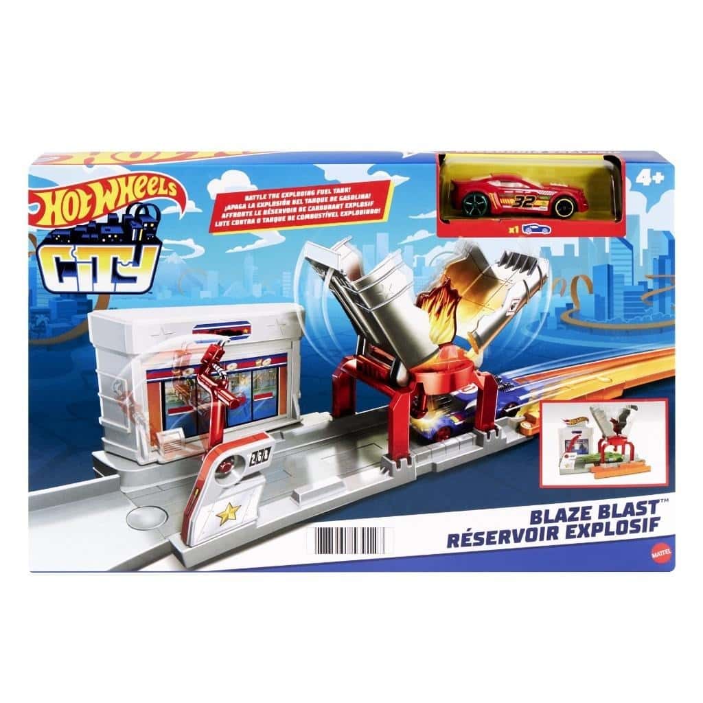Hot Wheels Fire Station FJN36 - Playset for little firefighters