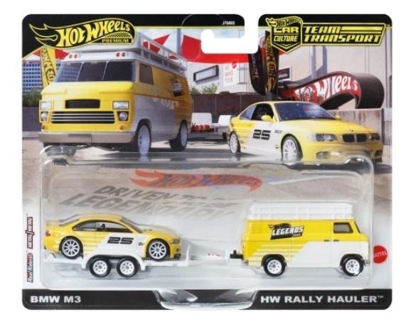 Hot Wheels Premium Legends Team Transport Rally Hauler and BMW - set for collectors