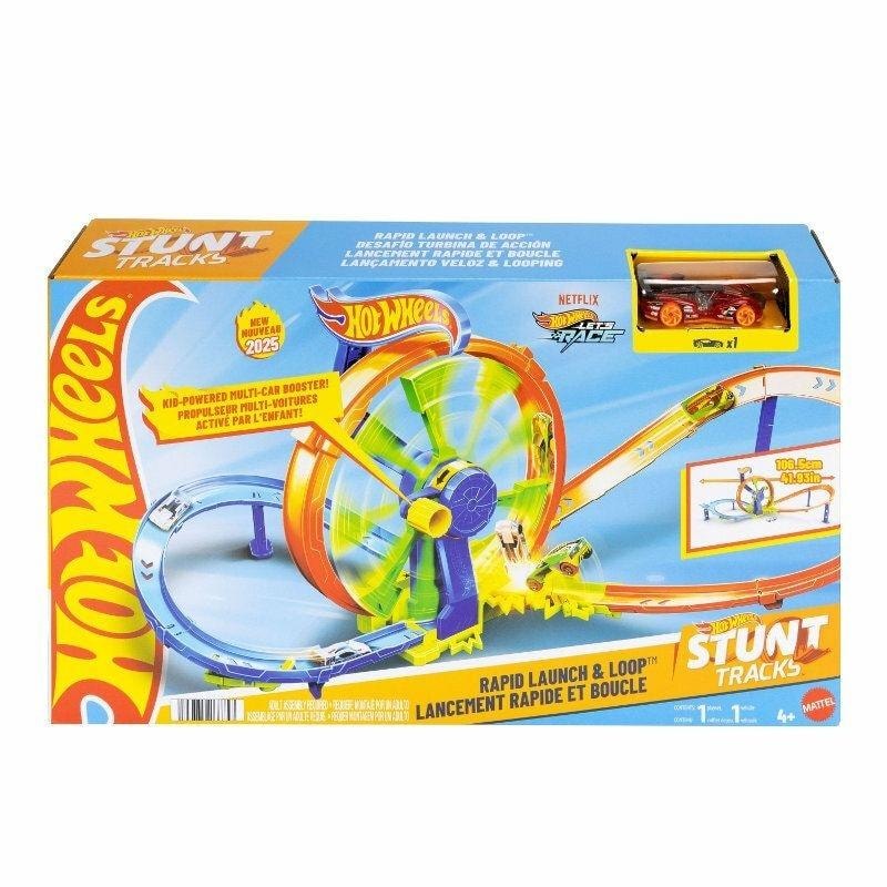 Hot Wheels Racing Turbo Loop HW JBX65 - Track with Car for Kids