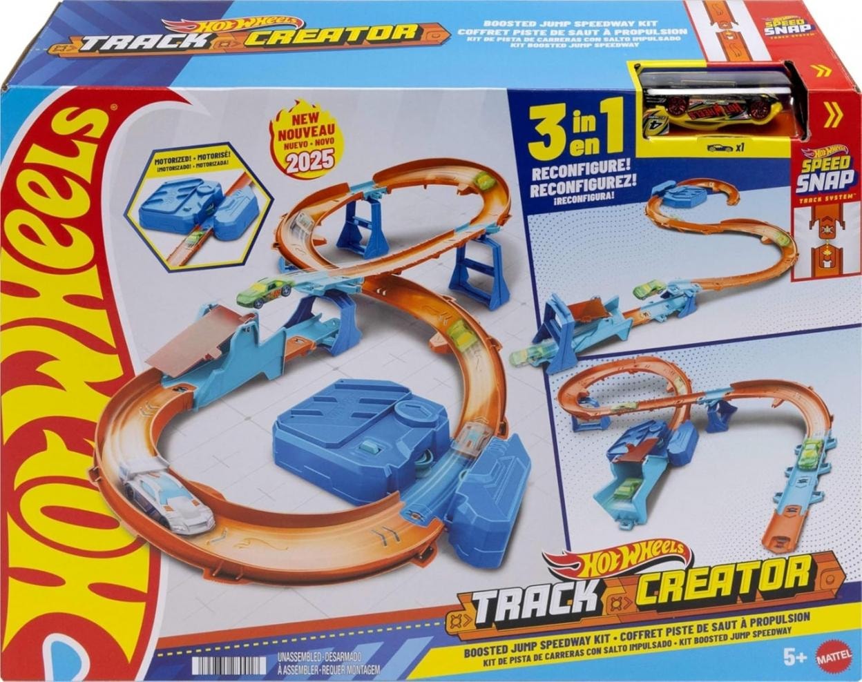 Hot Wheels Track Creator - Super Jump Set with Motor