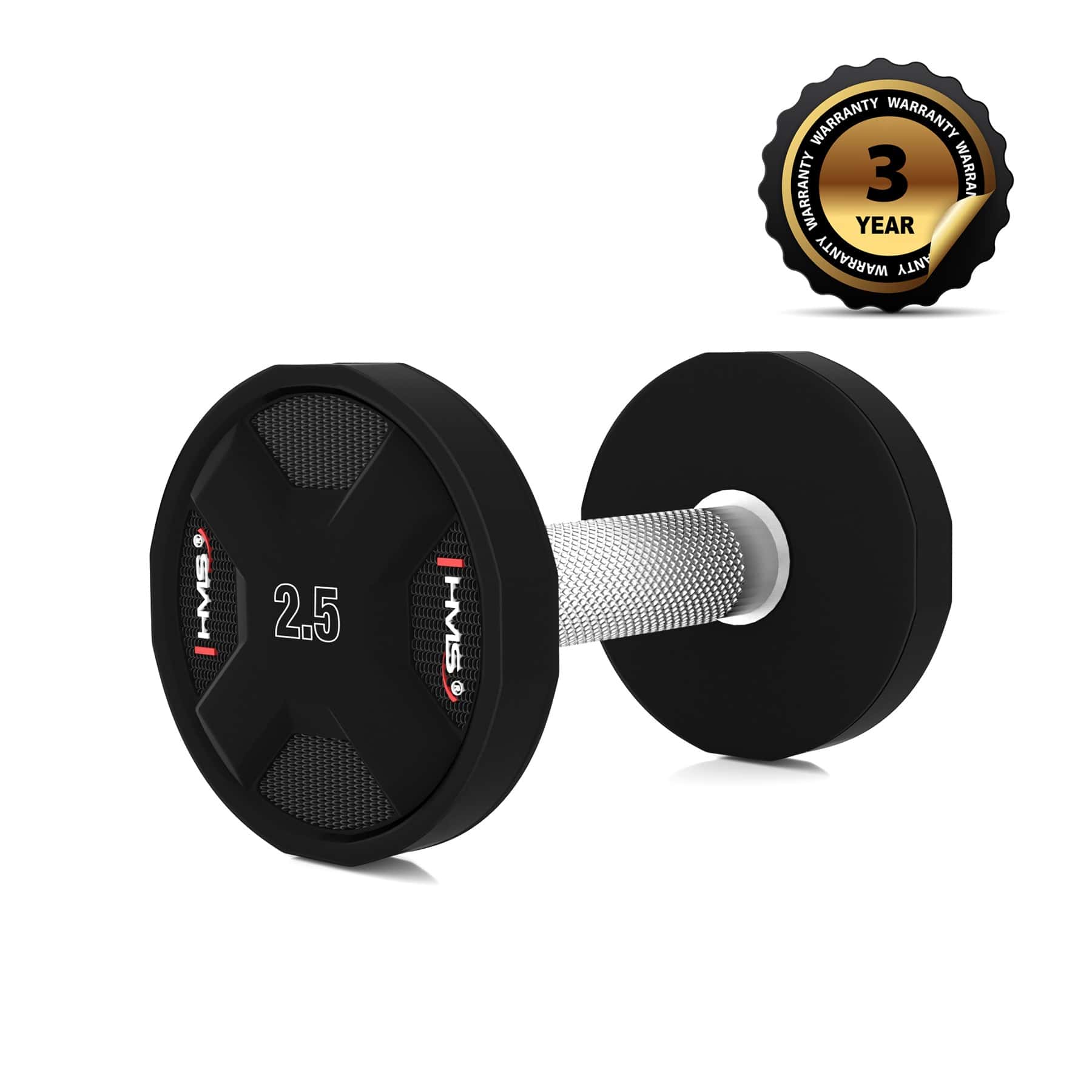 HMS HPC Polyurethane Dumbbell 2.5 kg - ideal for strength training