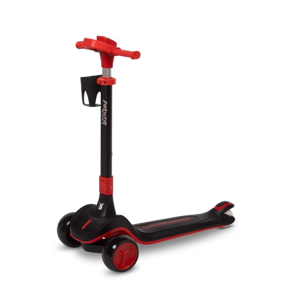 Satura Three-wheeled balance scooter black - perfect as a gift