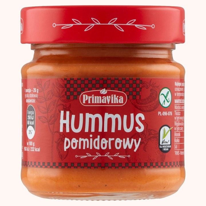 PRIM Tomato Hummus 160g - delicious sandwich spread