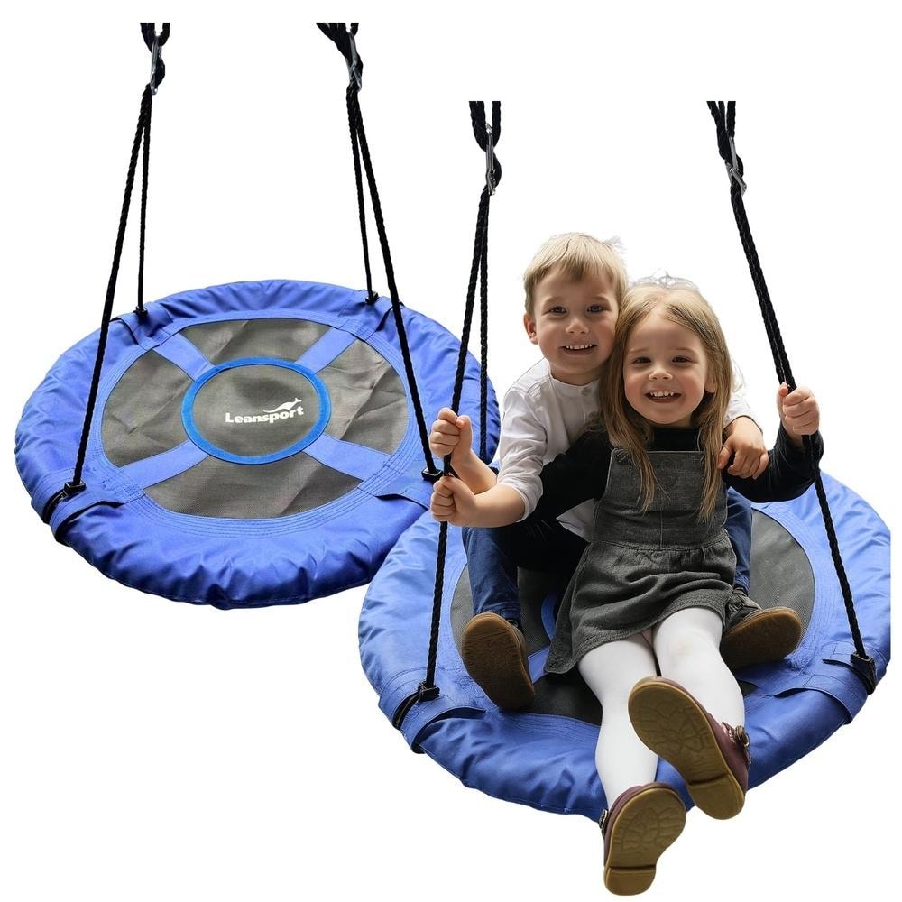 Leansport Garden swing bird's nest blue 80 cm - perfect for playing