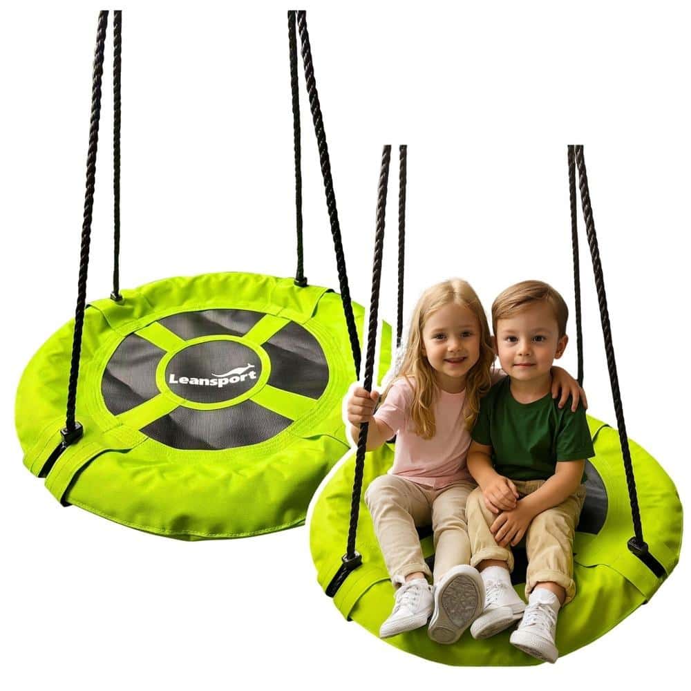 Leansport Garden swing bird's nest green 60 cm - ideal outdoor fun