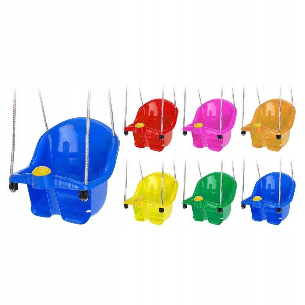 Plastic swing with rope - ideal outdoor fun