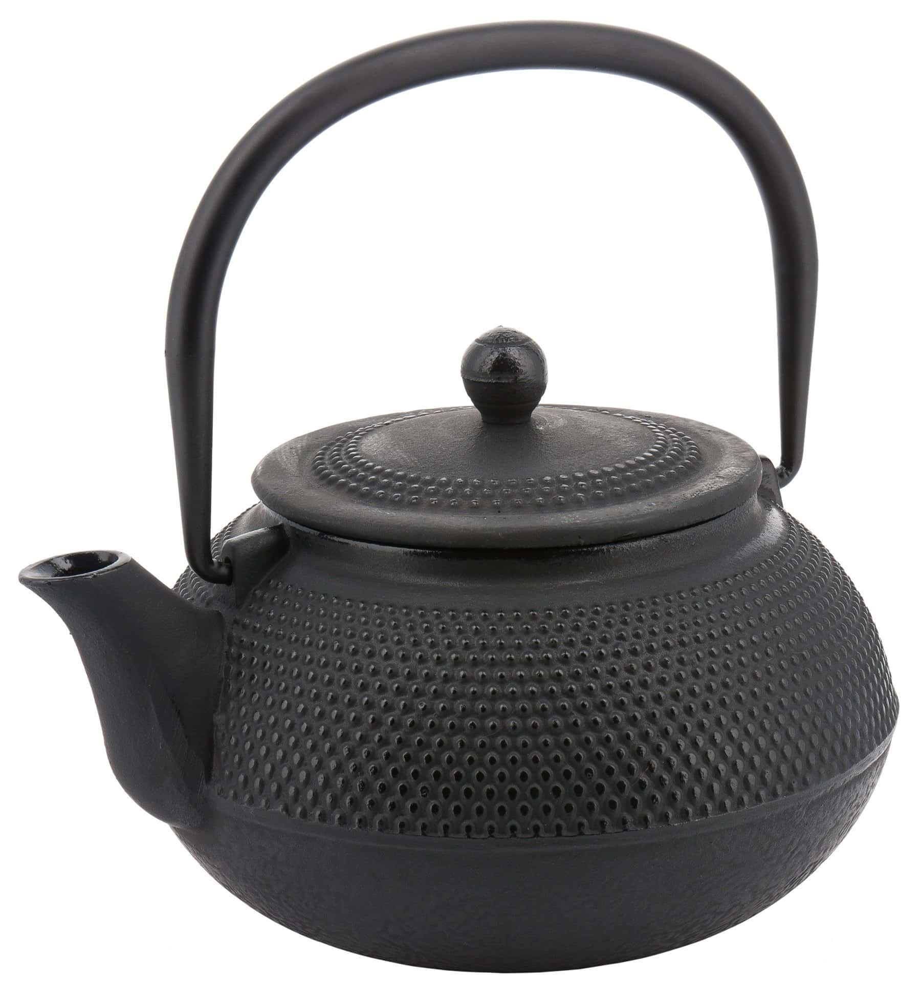 Kinghoff Cast iron teapot with strainer 850ml black - perfect as a gift