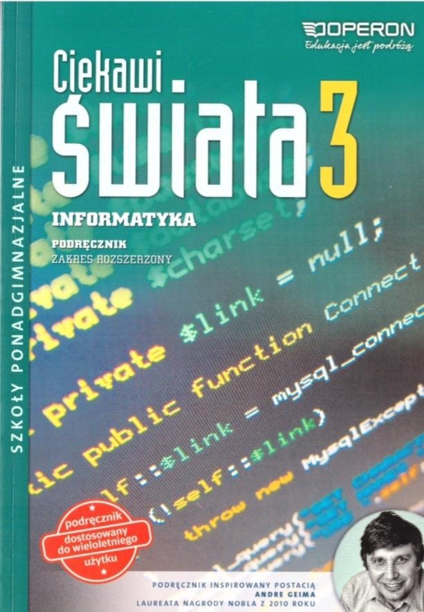 Operon Computer Science High School 3 Ciekawi świata - textbook for high school students