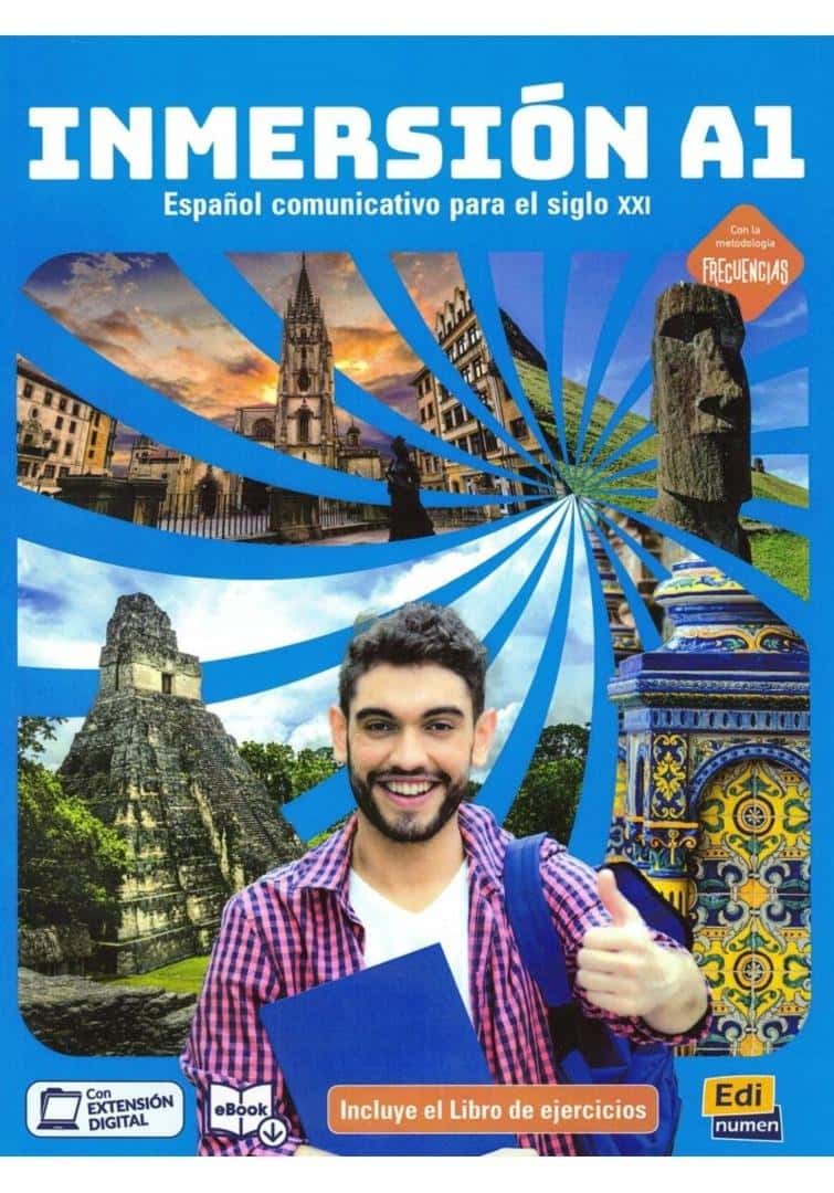 Inmersion A1 Textbook with exercises - learn Spanish