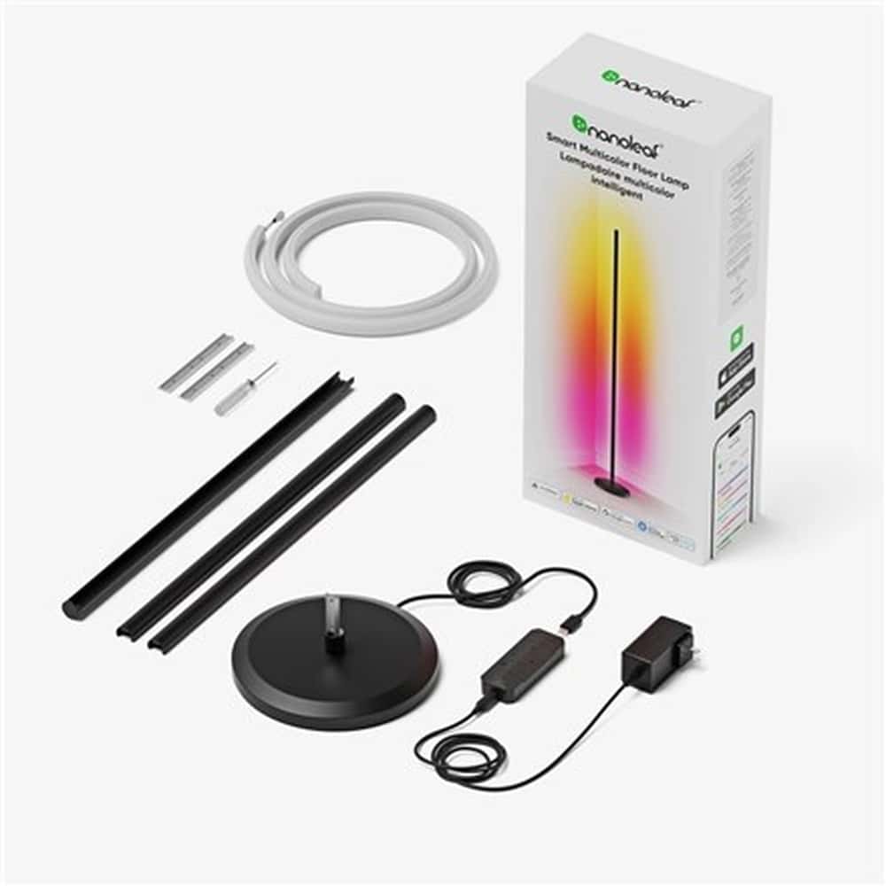 Nanoleaf Smart Floor Lamp - Black, 22W, 1700Lm