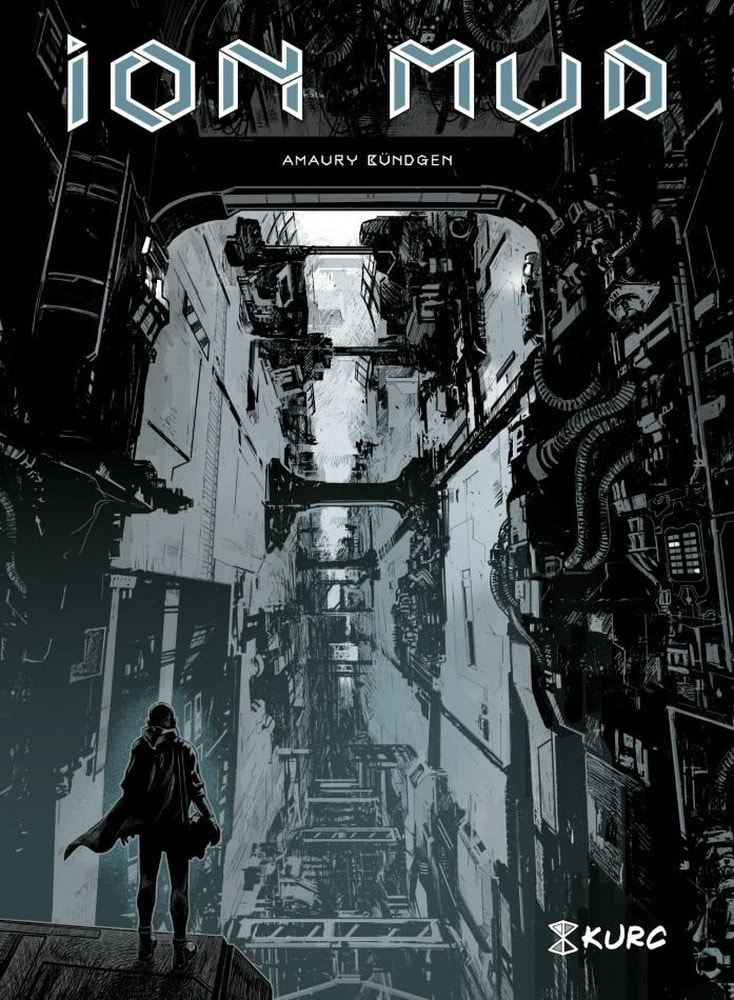 Amaury Bundgen - Ion Mud comic book album with a dystopian vision of the future