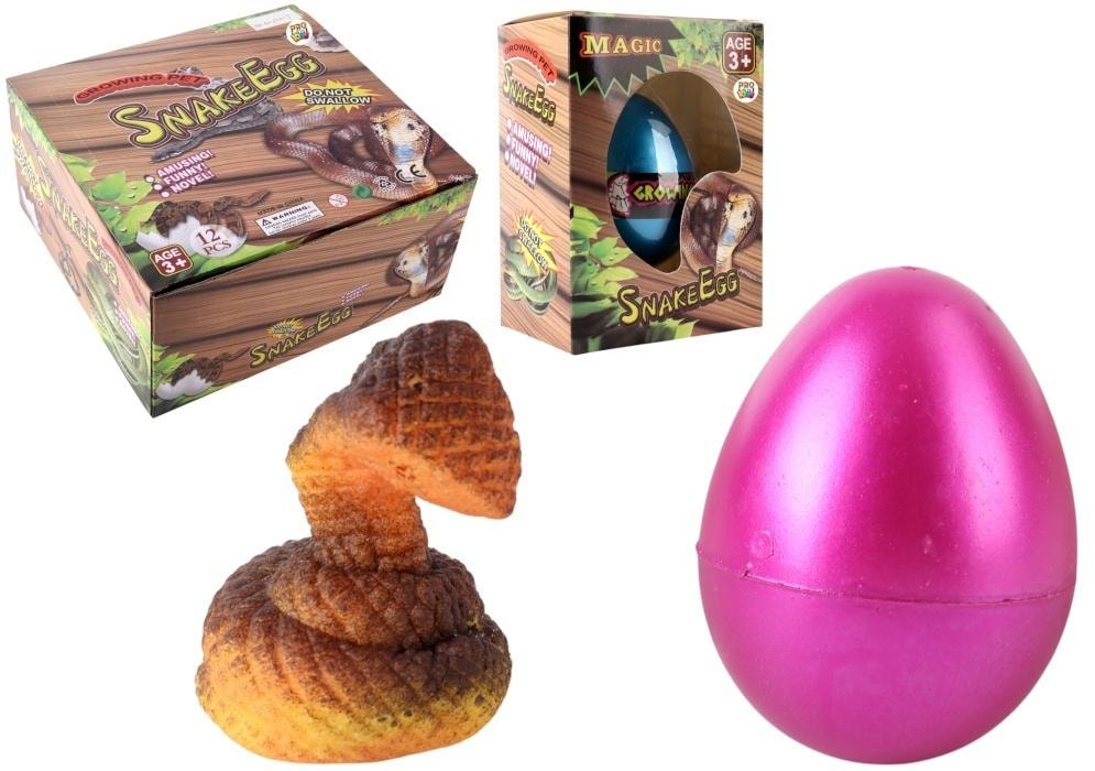Egg with growing snake - educational toy for children