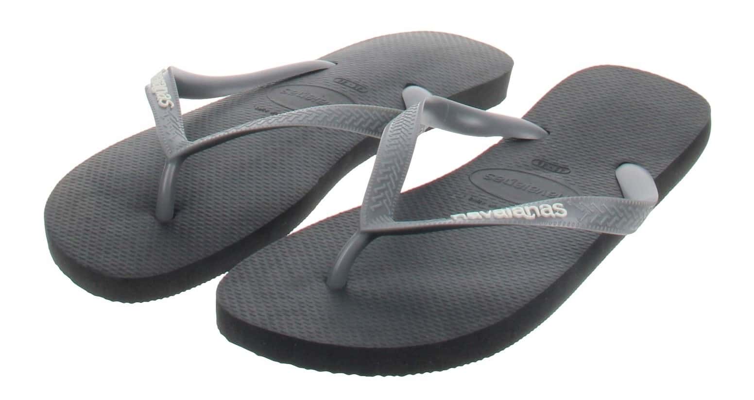 Men's foam flip-flops black and gray - comfortable slippers for summer