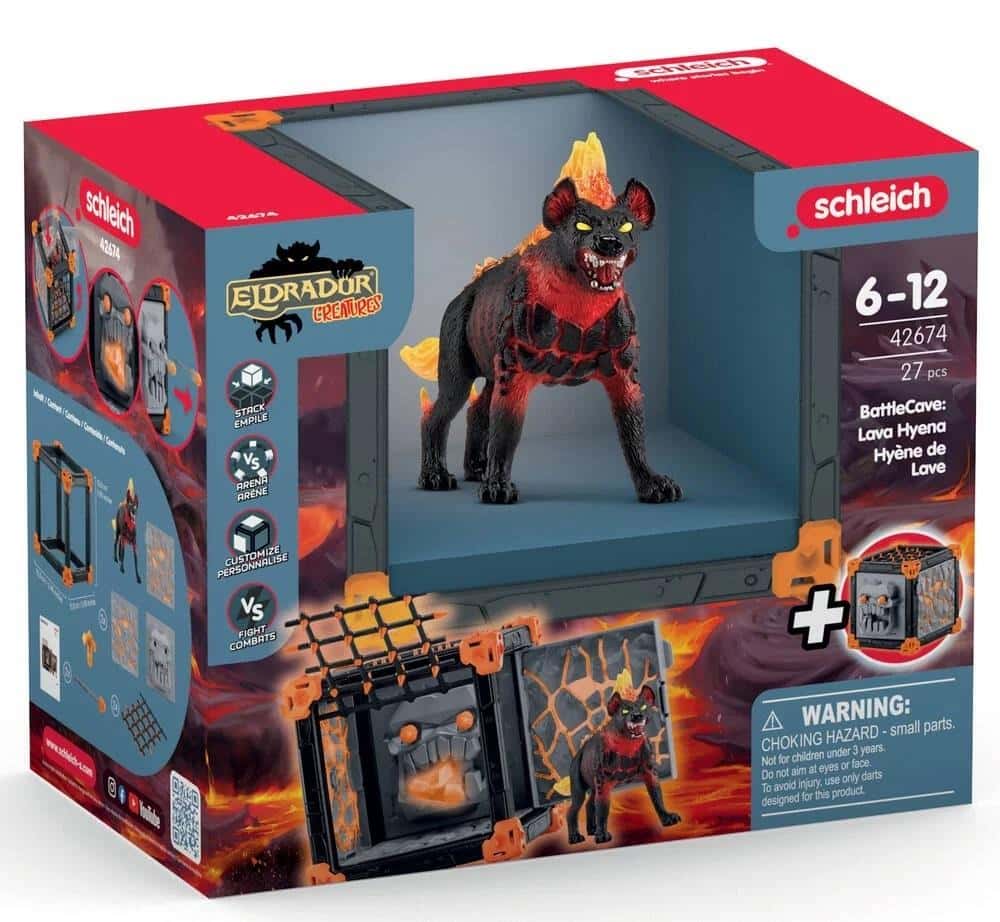 Schleich Eldrador Lava Hyena Battle Cave - battle arena