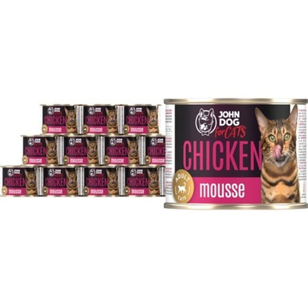 JD for CATS Adult Chicken Mousse - Cat Food 400g