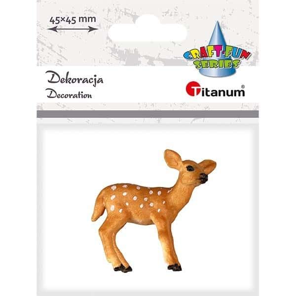 Resin Deer - Decorative light brown deer 4.5 cm