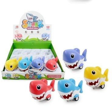 Riding shark toy for children - mixed colors