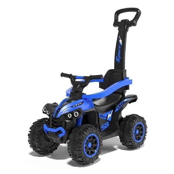 BabyMix Mega - Children's ride-on with handle blue