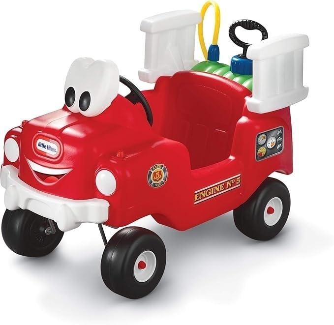 Little Tikes Fire truck ride-on - with water squirter for children