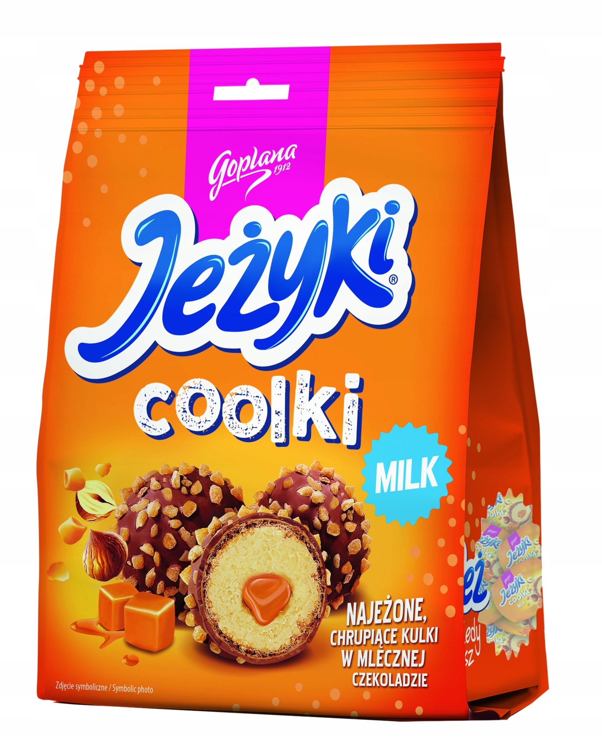 Jeżyki Coolki Milk - crispy biscuits with milk chocolate 140.4 g