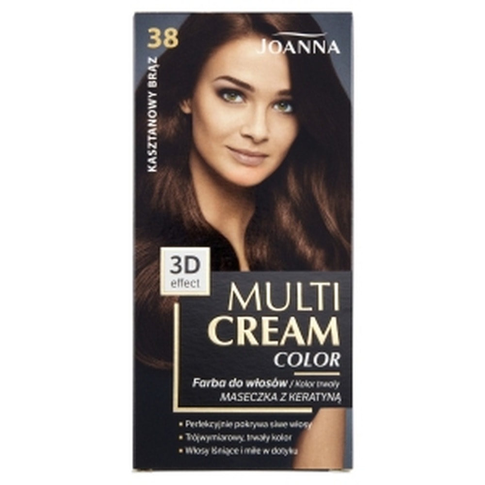 Joanna Multi Hair Dye 3D 38 Chestnut Brown - beautiful and long-lasting color