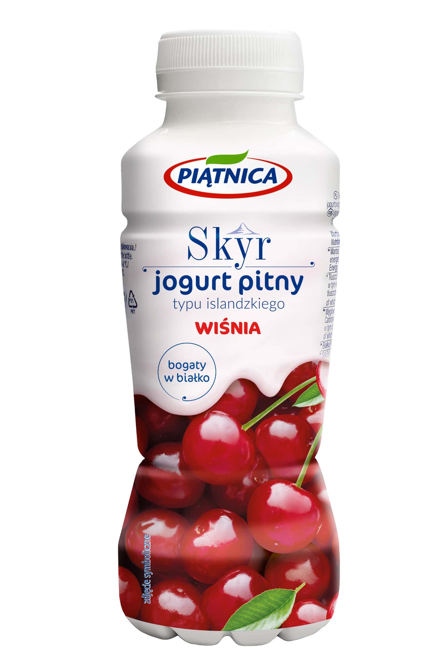 Piątnica Skyr - Cherry drinking yogurt 330ml - perfect for a quick snack