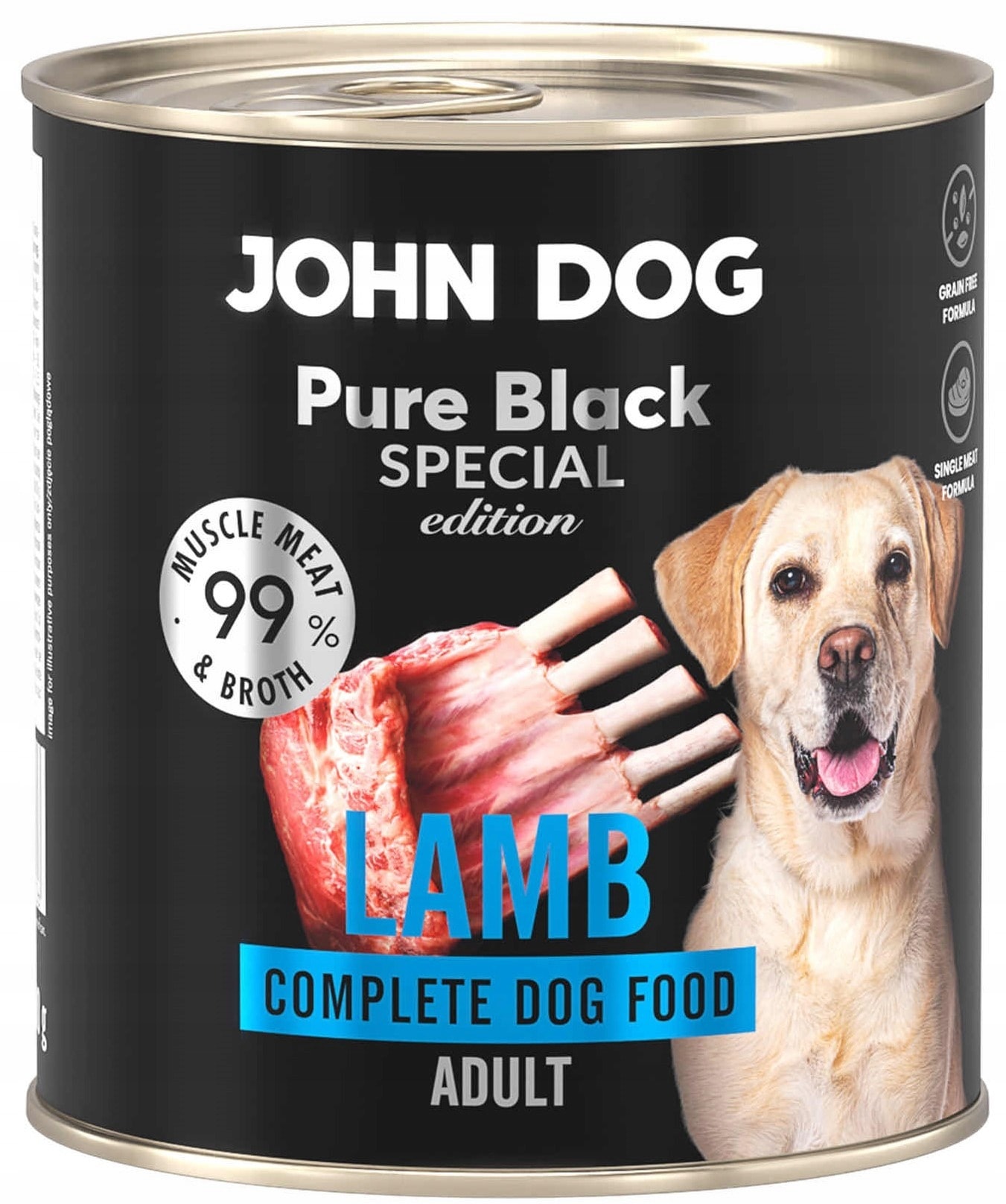 John Dog Pure Black Special Lamb - Dog Food 800g