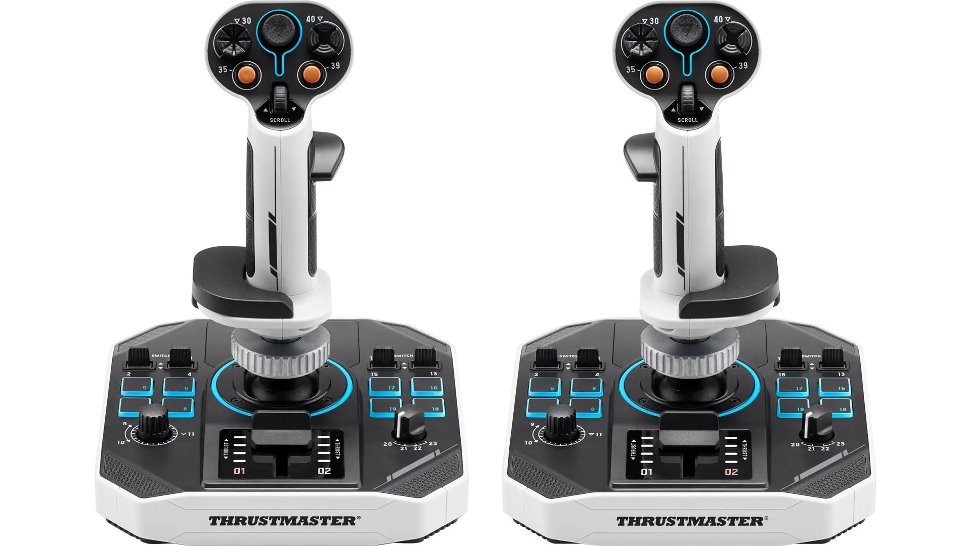 Thrustmaster SOL-R 2 Hosas WW White - HOTAS Joystick with Throttle