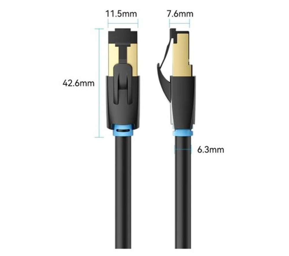 Vention Ethernet Cable Cat8 SFTP 40Gbps 2GHz 3m - fast and reliable
