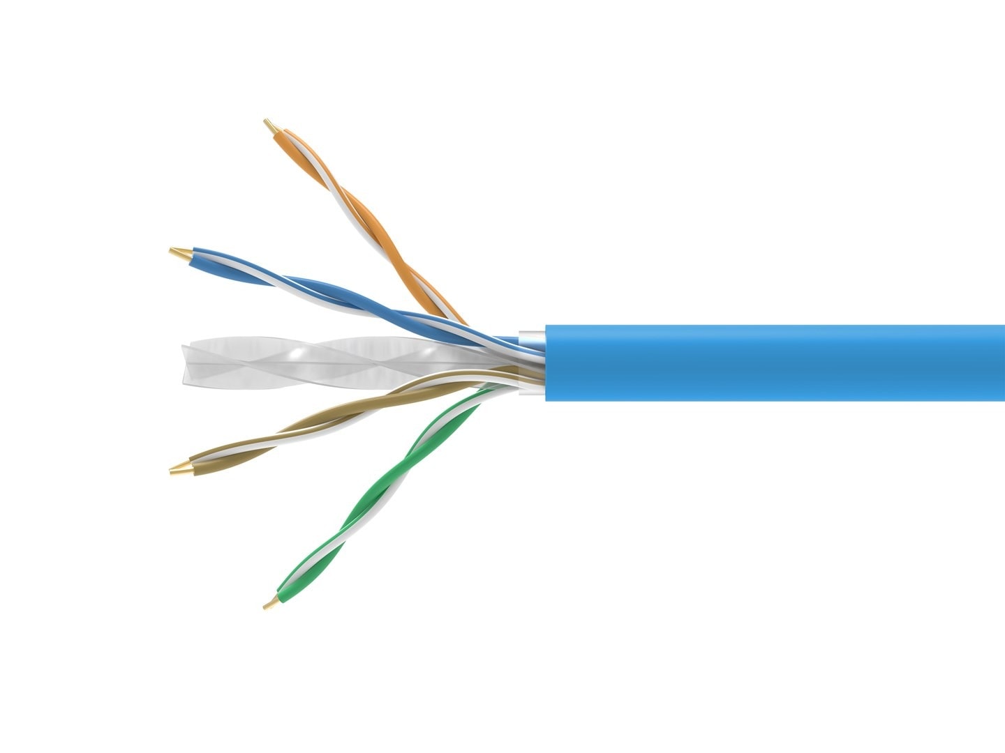 Installation cable Cat6A DCA U/UTP 305m blue LSZH - reliable connection