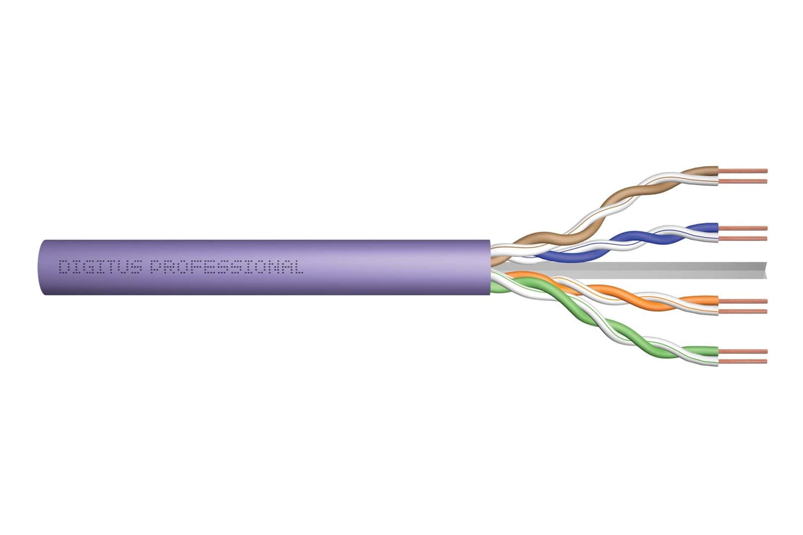 DIGITUS Installation cable Cat.6A U/UTP Dca AWG 23/1 LSOH 305m - blue, ideal for networks