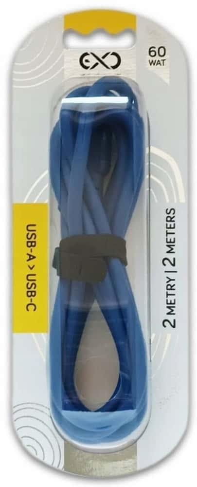 USB-A to USB-C Cable 2m Gray - fast charging