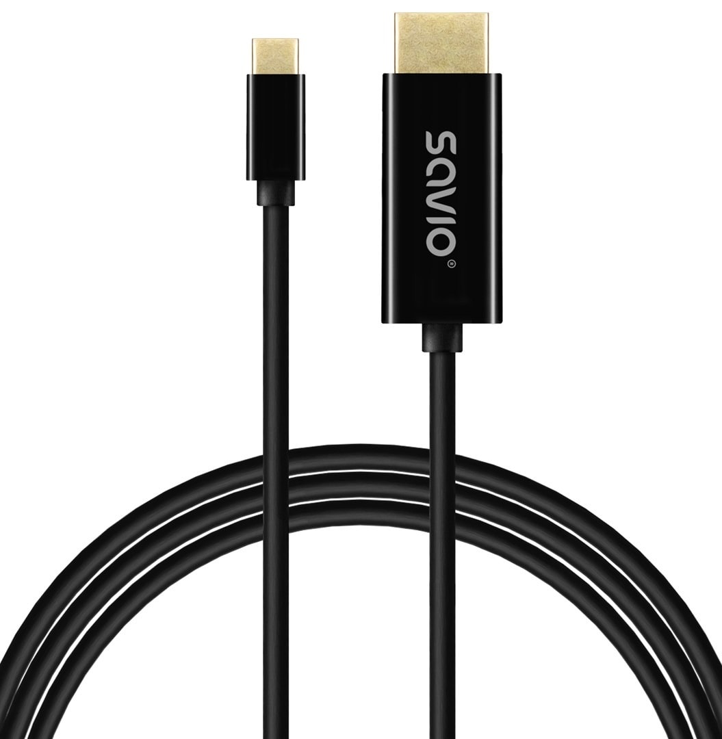 Savio USB-C to HDMI Cable 30Hz 1m - ideal for laptops