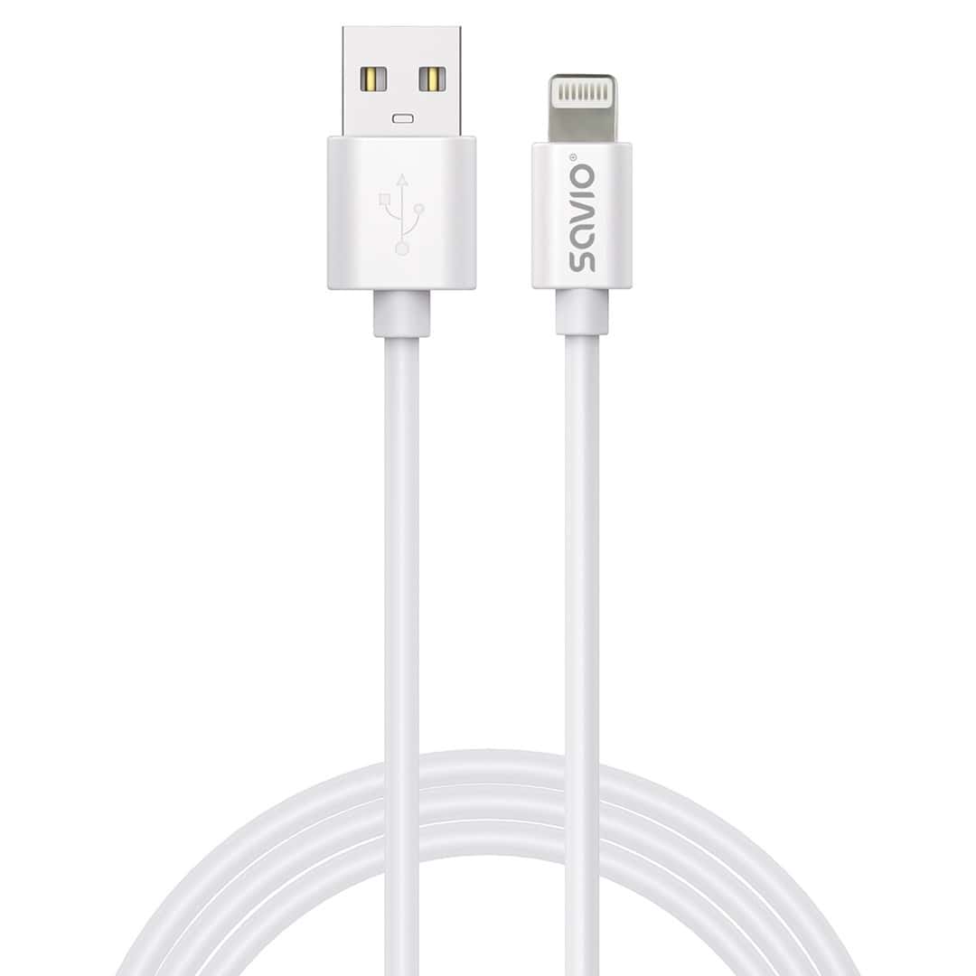 Savio USB-C to Lightning Cable 2m - fast charging and data transmission