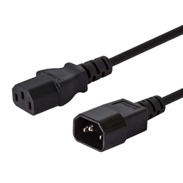 SAVIO CL-99 Power cable IEC C14 - IEC C13 1.2m black