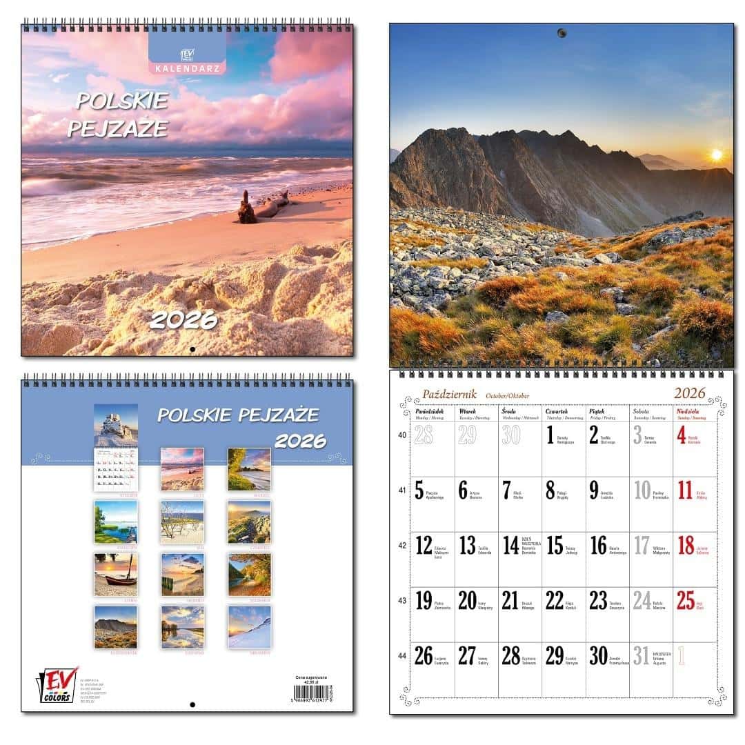 Calendar 2026 Polish Landscapes - perfect gift for any occasion