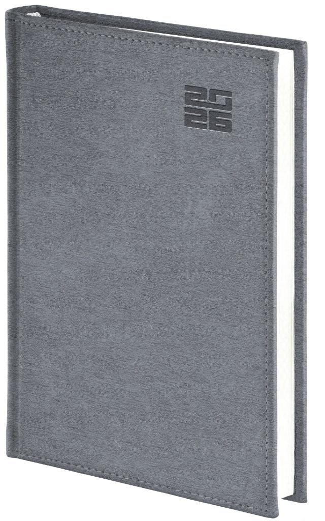 Calendar 2026 A5 Daily Alumnium Standard Silver - plan your year!