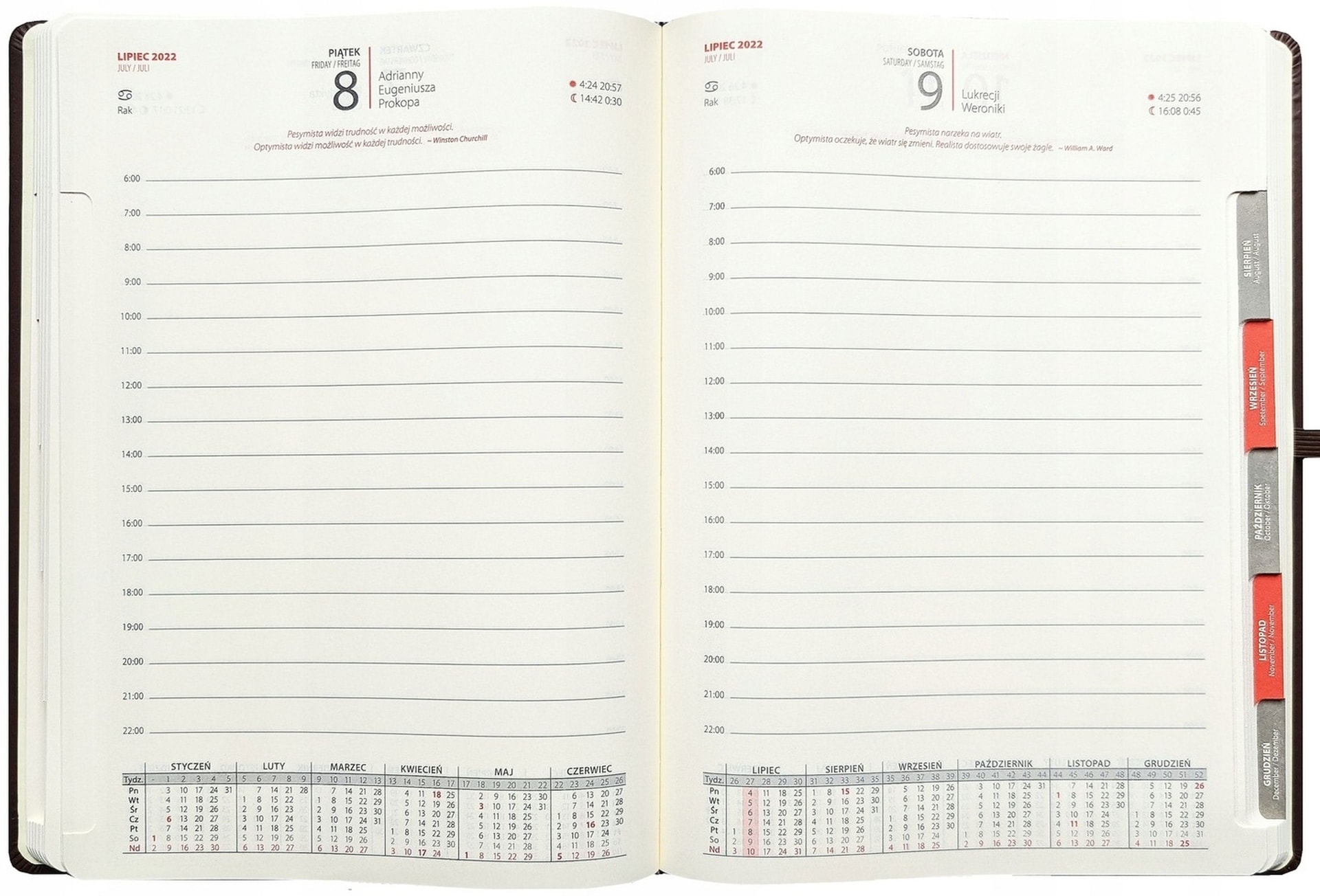 A4 Book calendar for girls - perfect for school