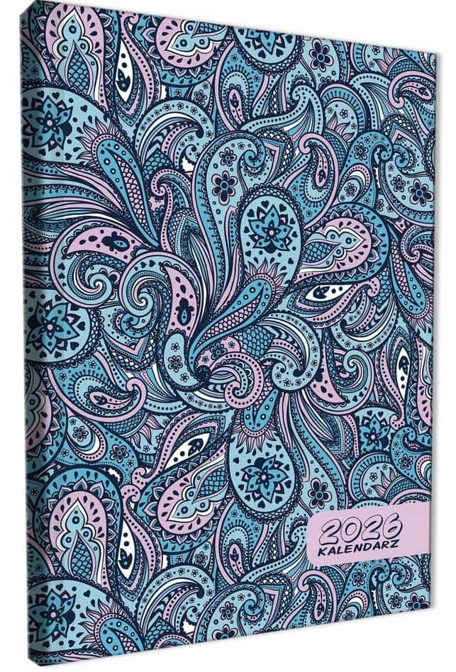 Calendar 2026 A5 Daily Paisley - perfect for planning