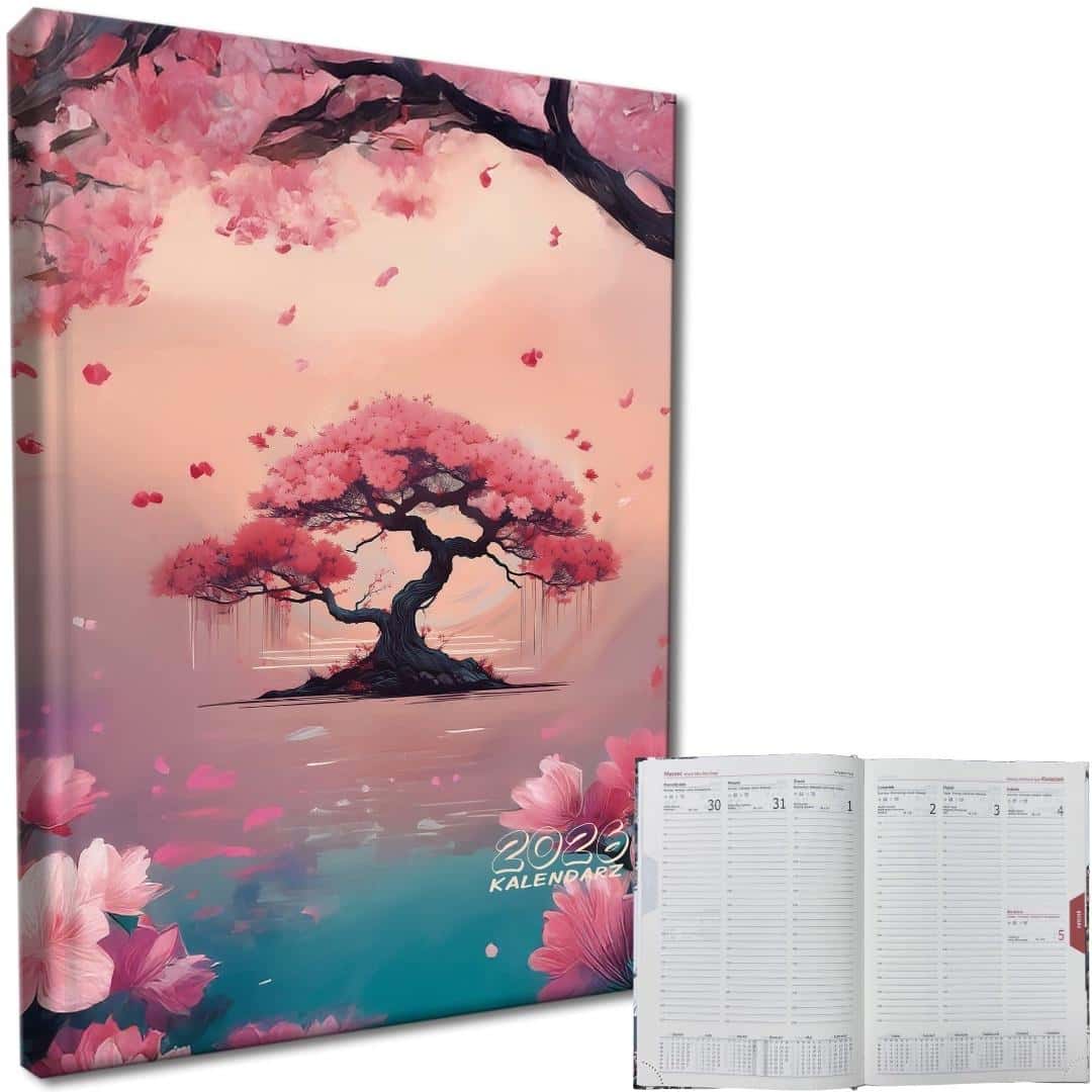 Calendar 2026 A5 weekly planner Sakura