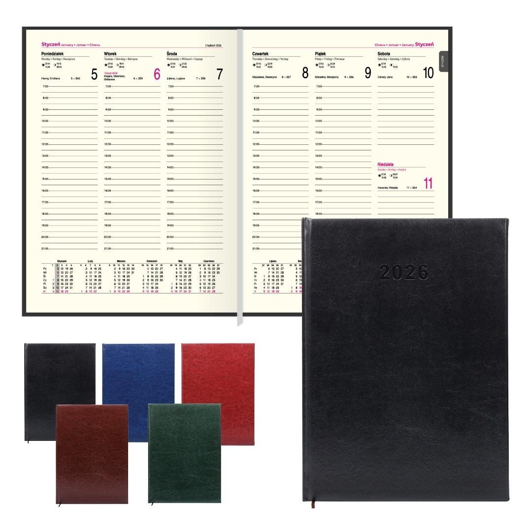 Kalendarz 2026 B5 tygodniowy MIX