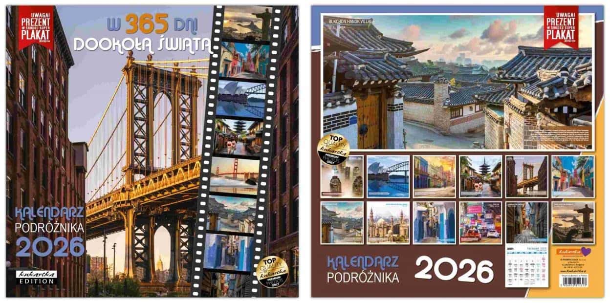 Calendar 2026 Classic - 365 days around the world - perfect as a gift