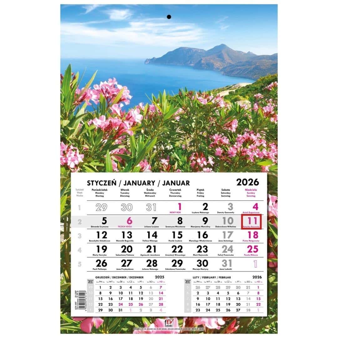 Wall calendar Greece Kos - single-part flat 31 x 48 cm
