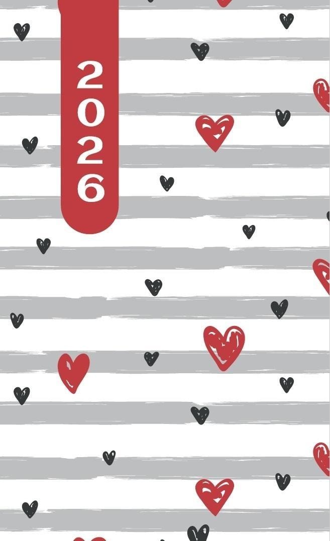 Artsezon Pocket calendar 2026 silver MIX - perfect for planning