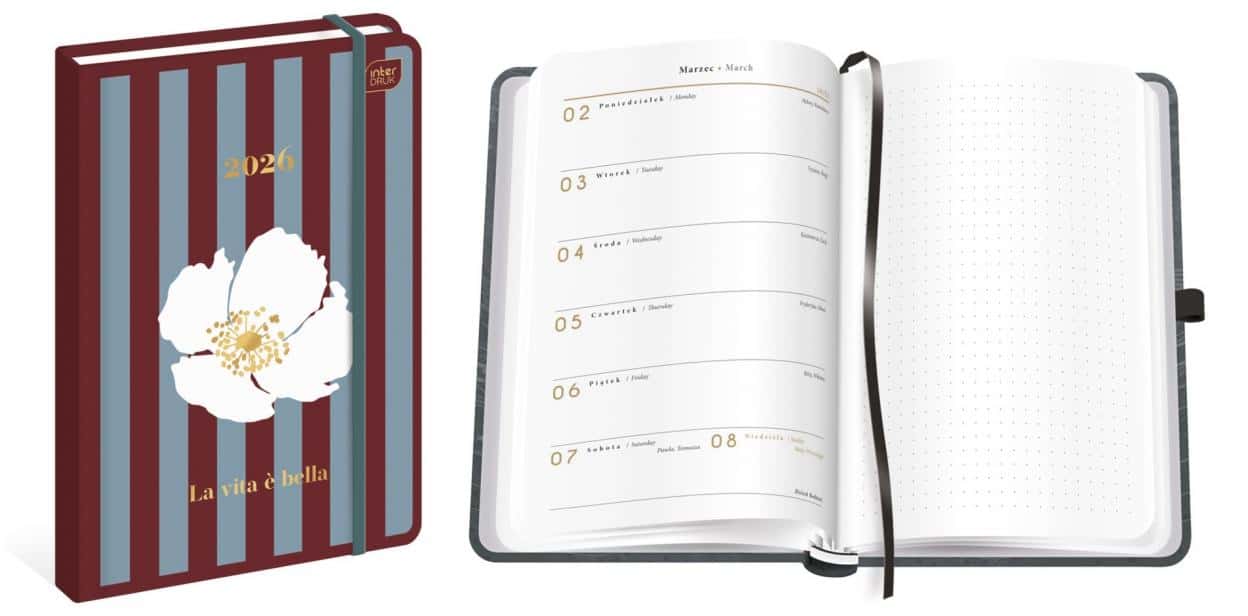 Metallic Tutto A5 Book Calendar 2026 - Plan Your Year!